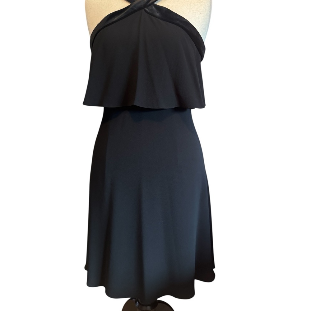 Elegant Maggy London Black Halter Dress, Sz 8 Perfect LBD!